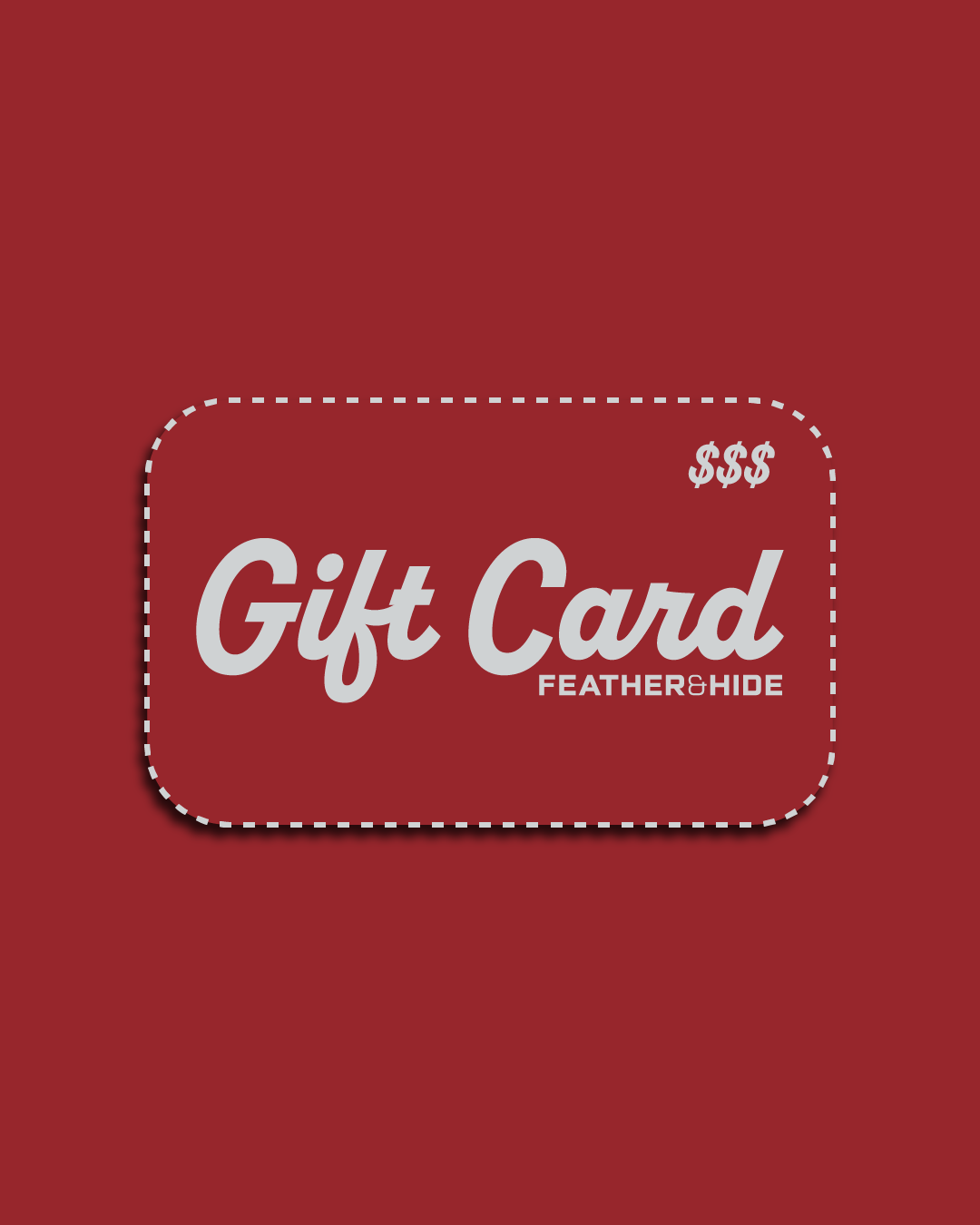 Feather & Hide Golf Gift Card Certificate